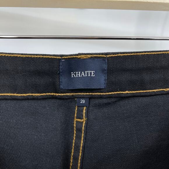 KHAITE | Fiona Cropped Flare Dark Indigo Denim Jeans 29 - Picture 5 of 12